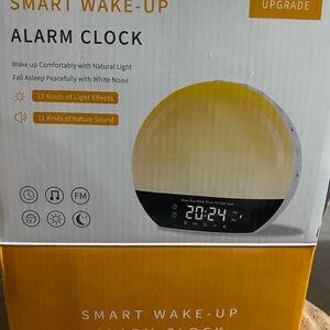 Smart Wake-Up Alarm Clock with Light and Sound Brand New with Box